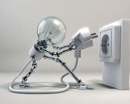 lampa a zásuvka pro úsporu elektřiny