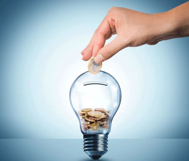 obrázek symbolizující úsporu peněz za elektřinu